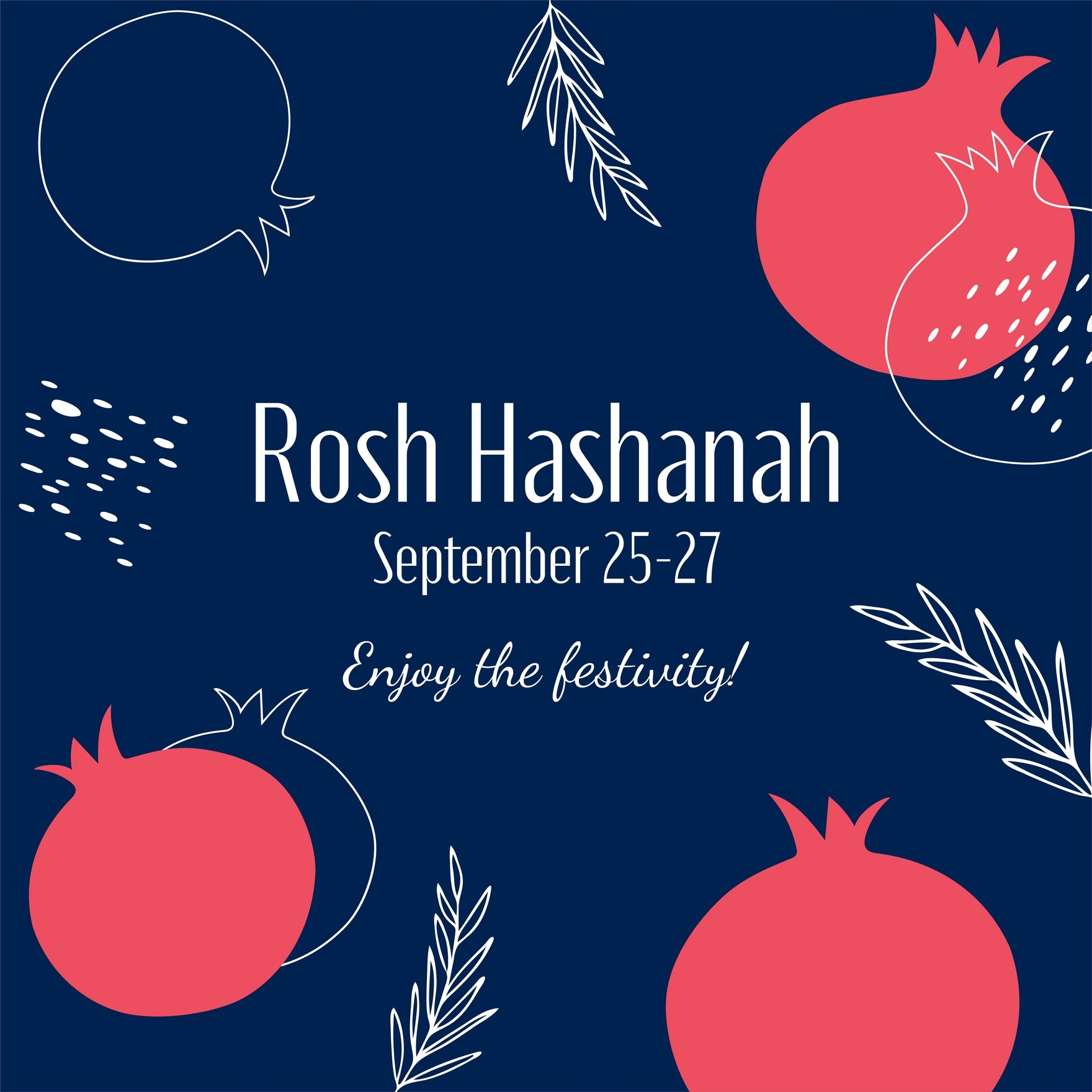 Rosh Hashanah FB Post in Illustrator, PSD, EPS, SVG, JPG, PNG