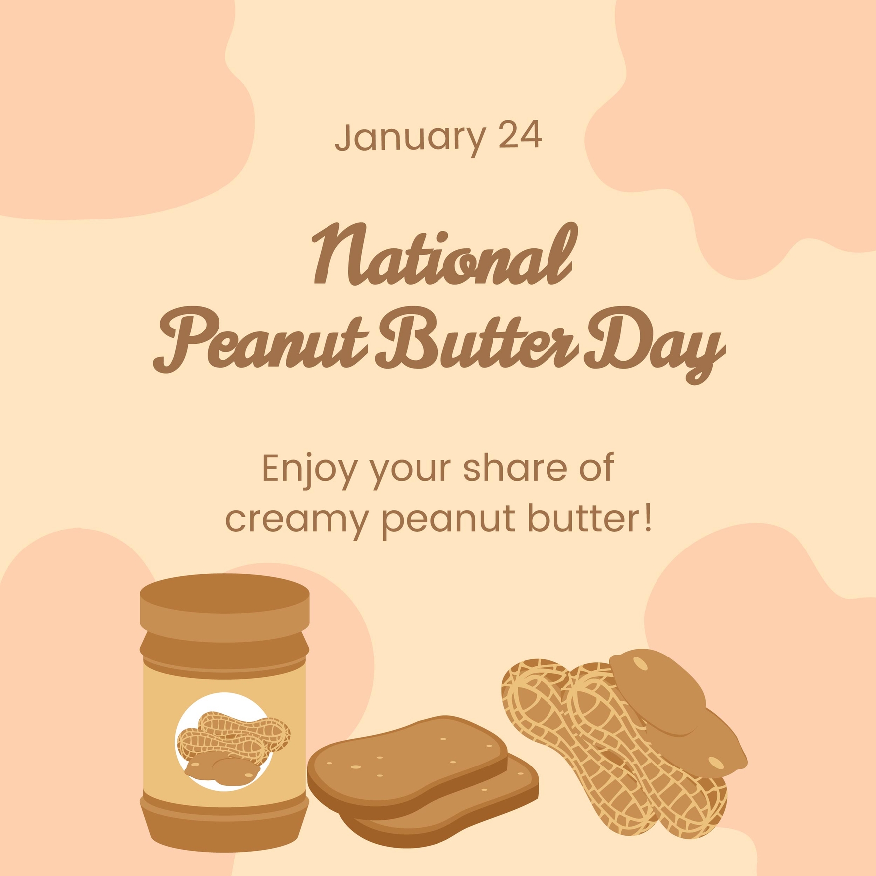 National Peanut Day Whatsapp Post