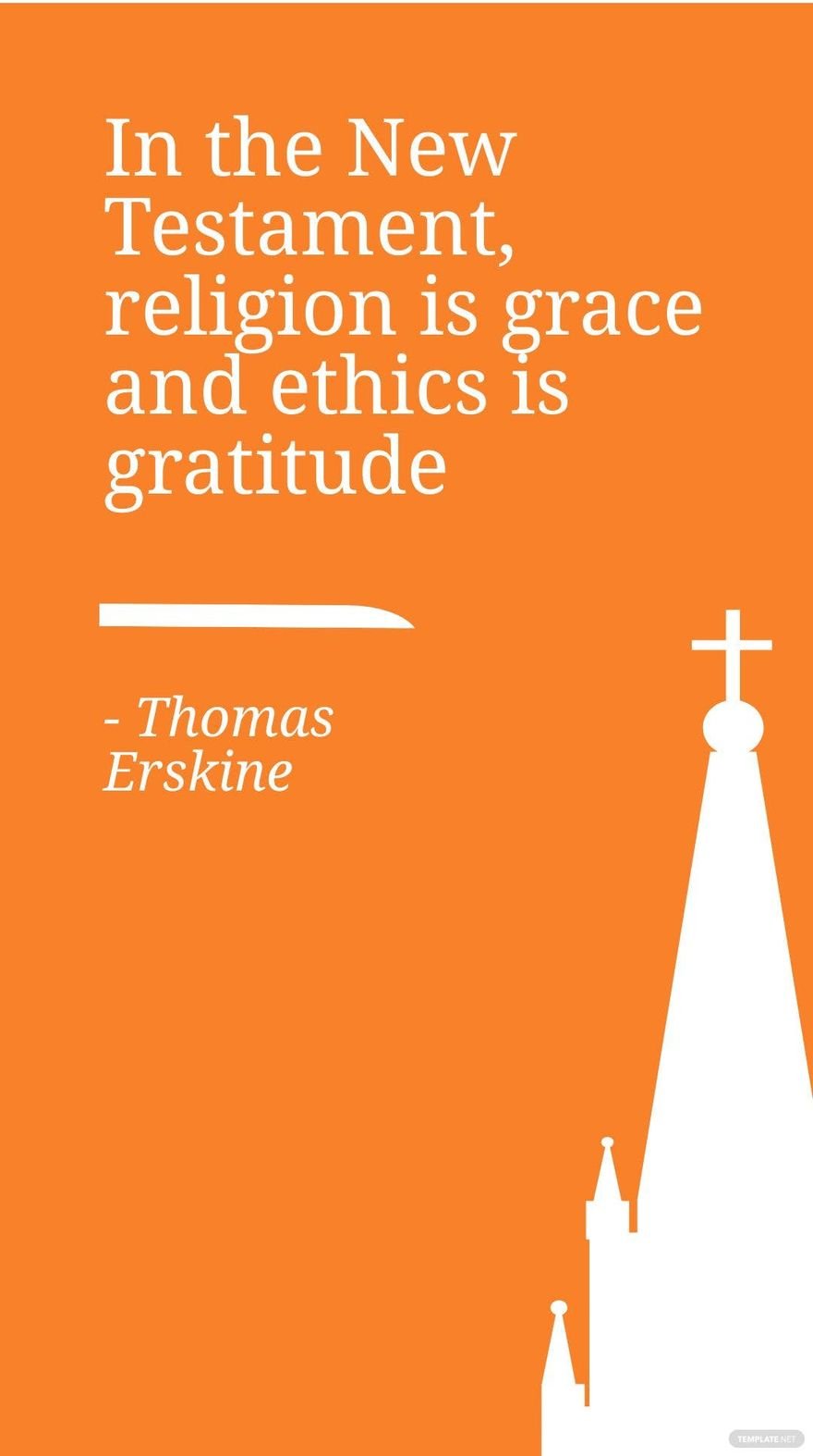 Free Thomas Erskine -In the New Testament, religion is grace and ethics is gratitude