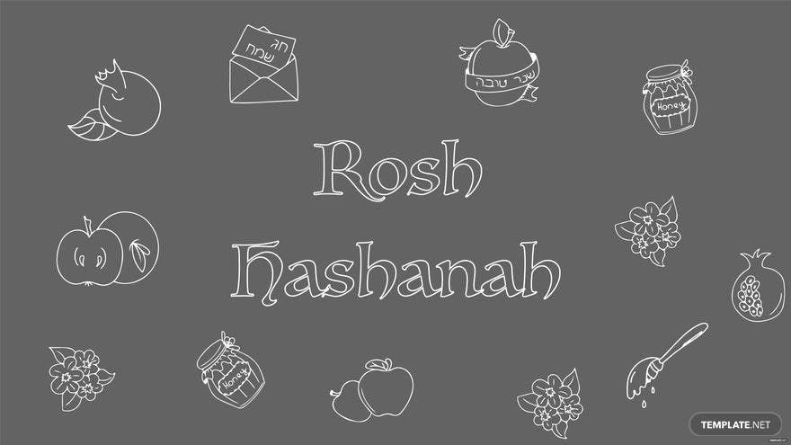 Rosh Hashanah Drawing Background