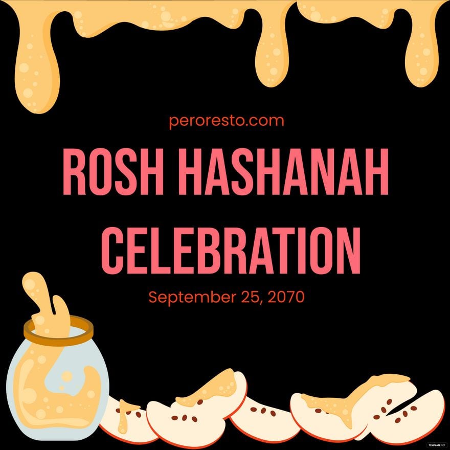 Rosh Hashanah Flyer Vector