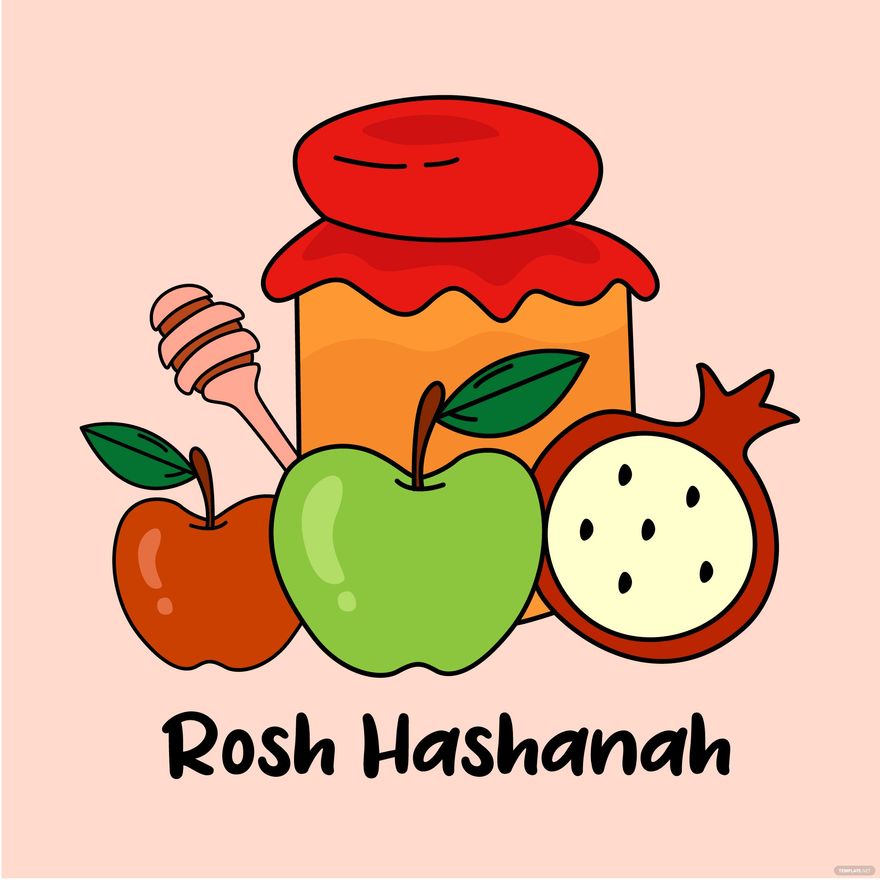 Rosh Hashanah Cartoon Vector