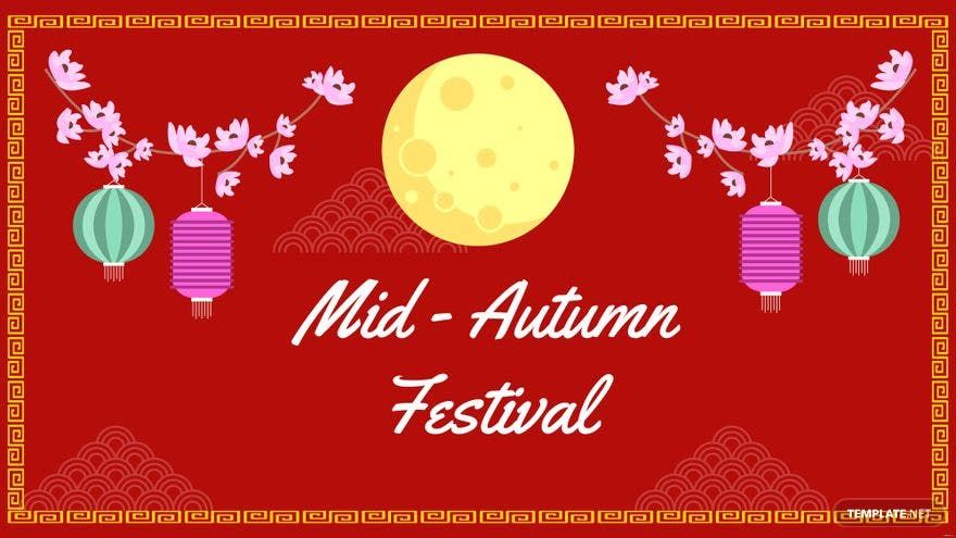 Mid-Autumn Festival Wallpaper Background in PDF, Illustrator, PSD, EPS, SVG, JPG, PNG