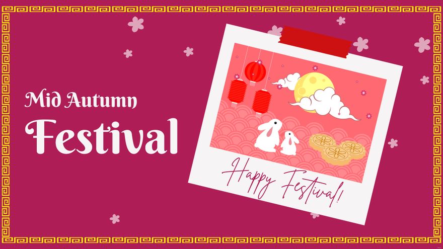 Free Vector  Mid autumn festival paper style background