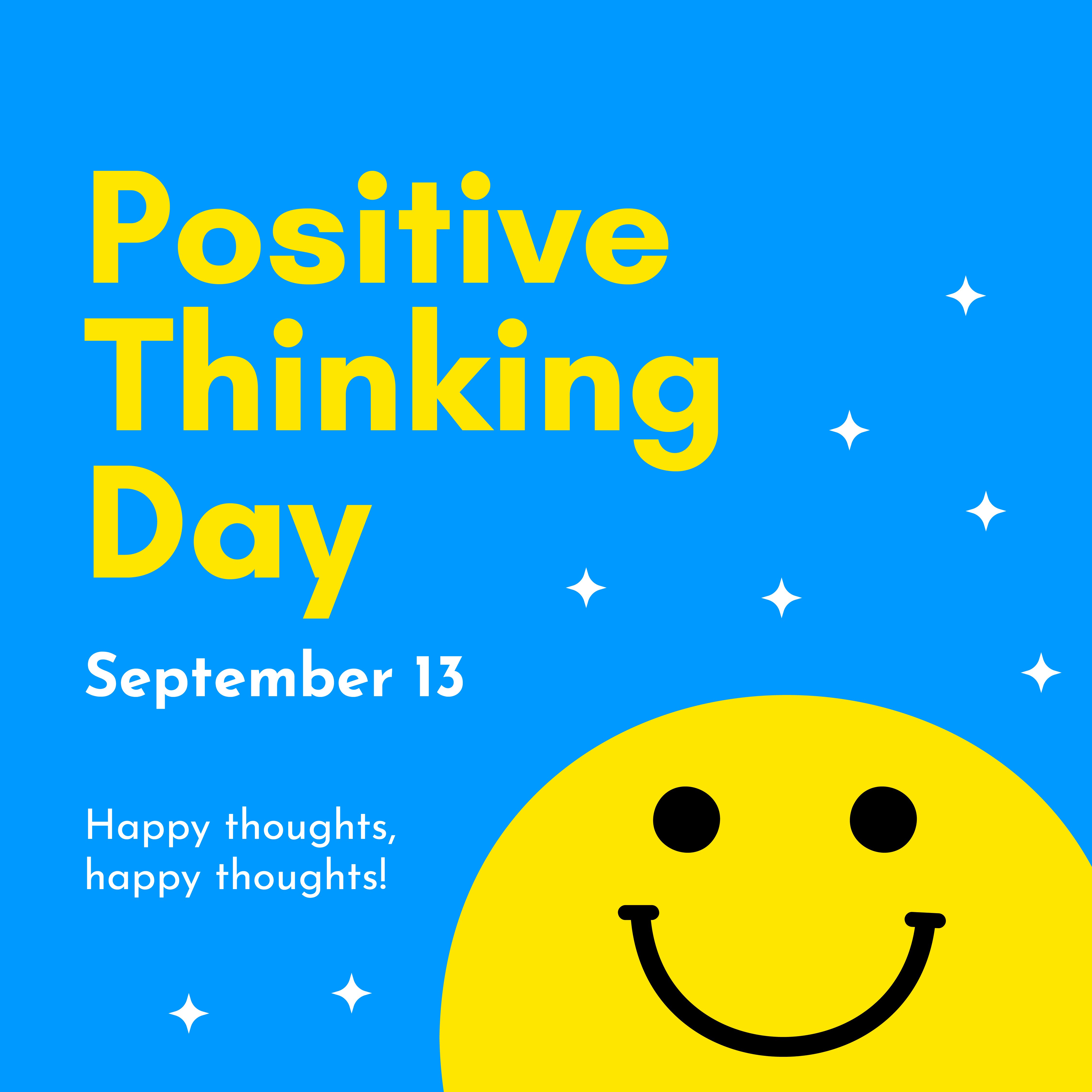 Positive Thinking Day Instagram Post