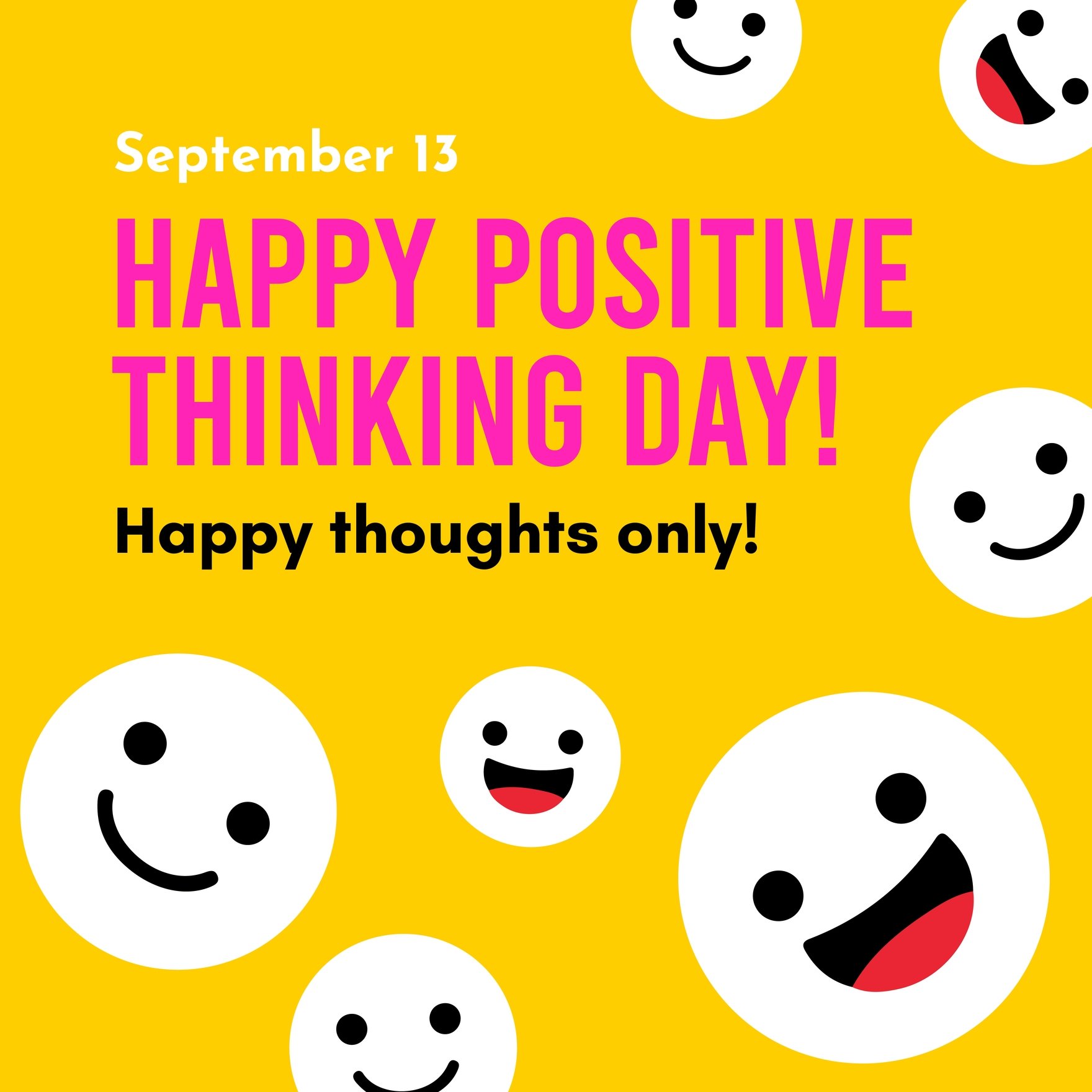 Positive Thinking Day FB Post