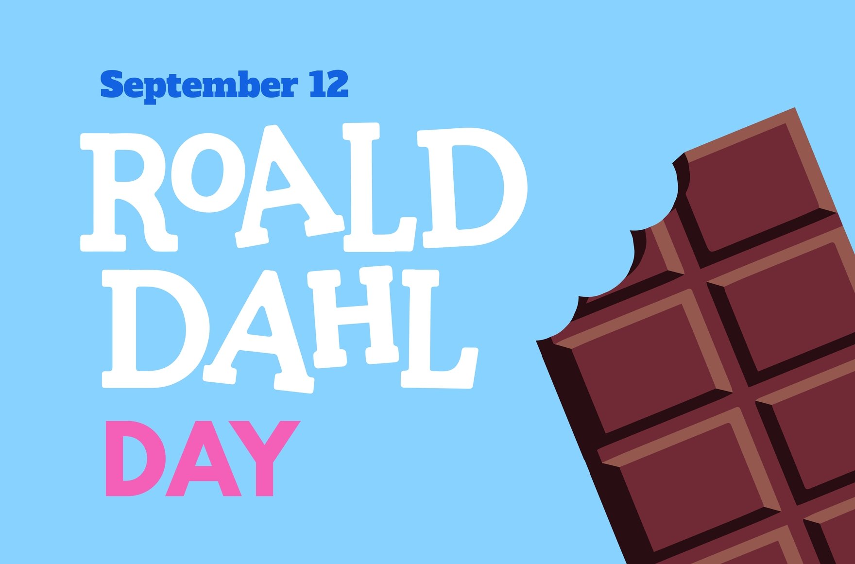 Roald Dahl Day Banner in Illustrator, PSD, EPS, SVG, JPG, PNG