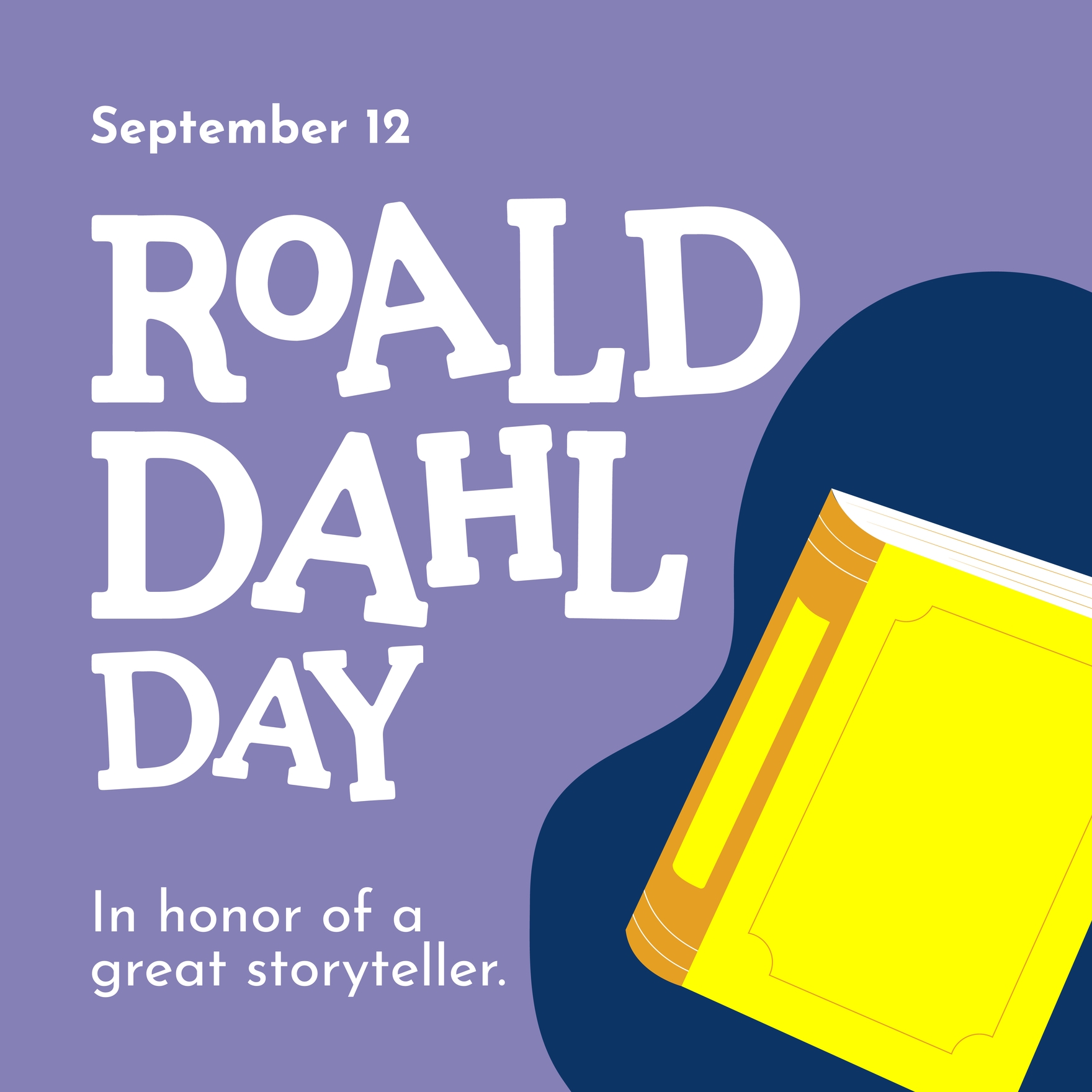 Roald Dahl Day Instagram Post