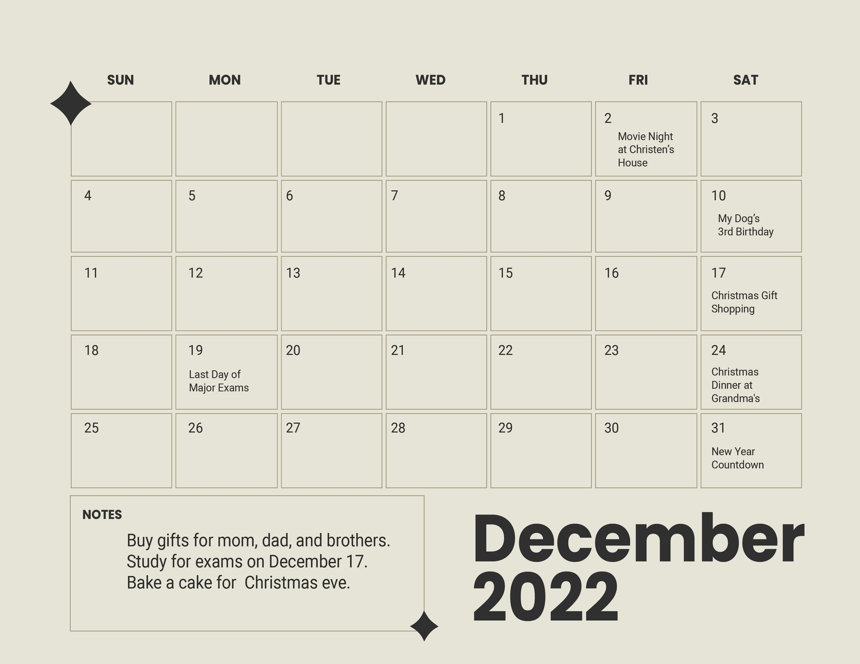 Printable December 2022 Calendar Template in PSD, Illustrator, Word - Download | Template.net