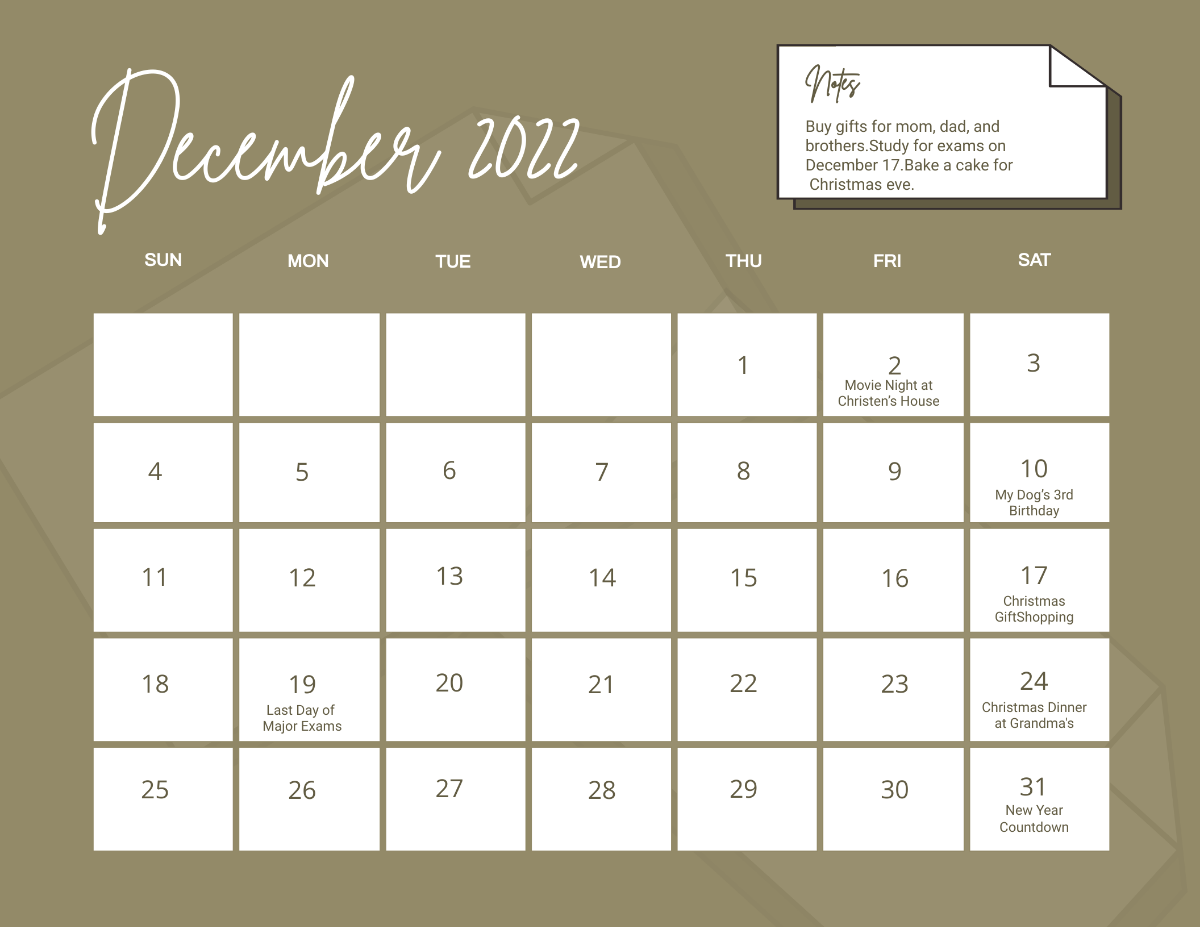 FREE Calligraphy Calendar Templates & Examples - Edit Online & Download