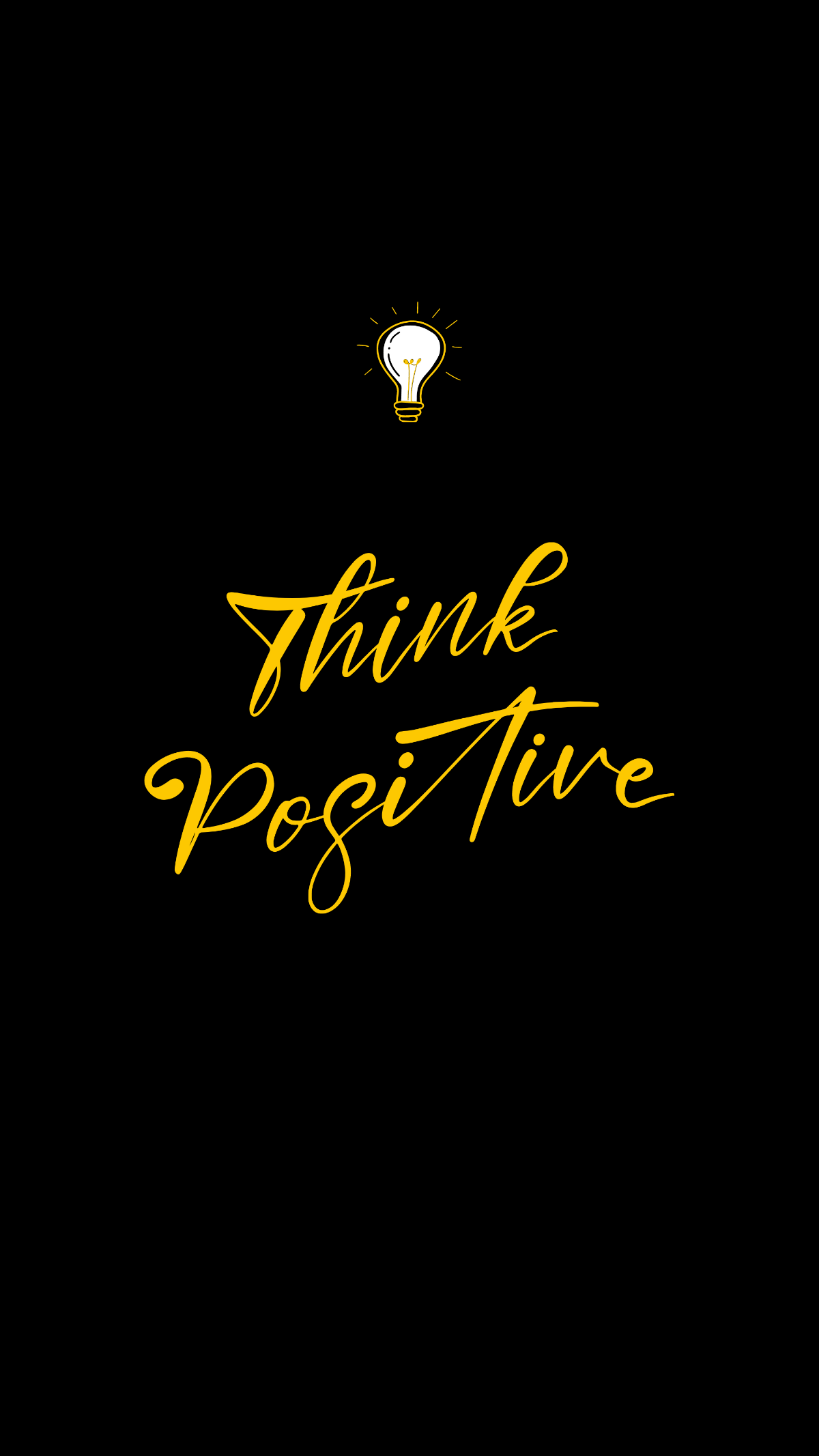Positive Thinking Day iPhone Background Template
