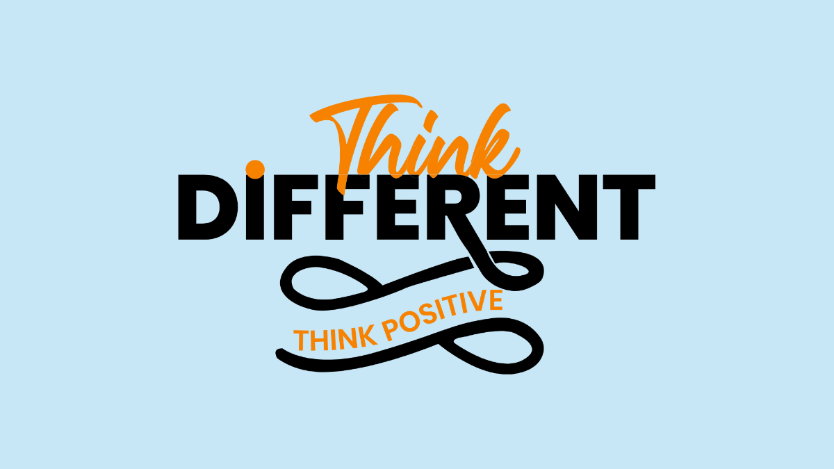 Free Positive Thinking Day Design Background Template