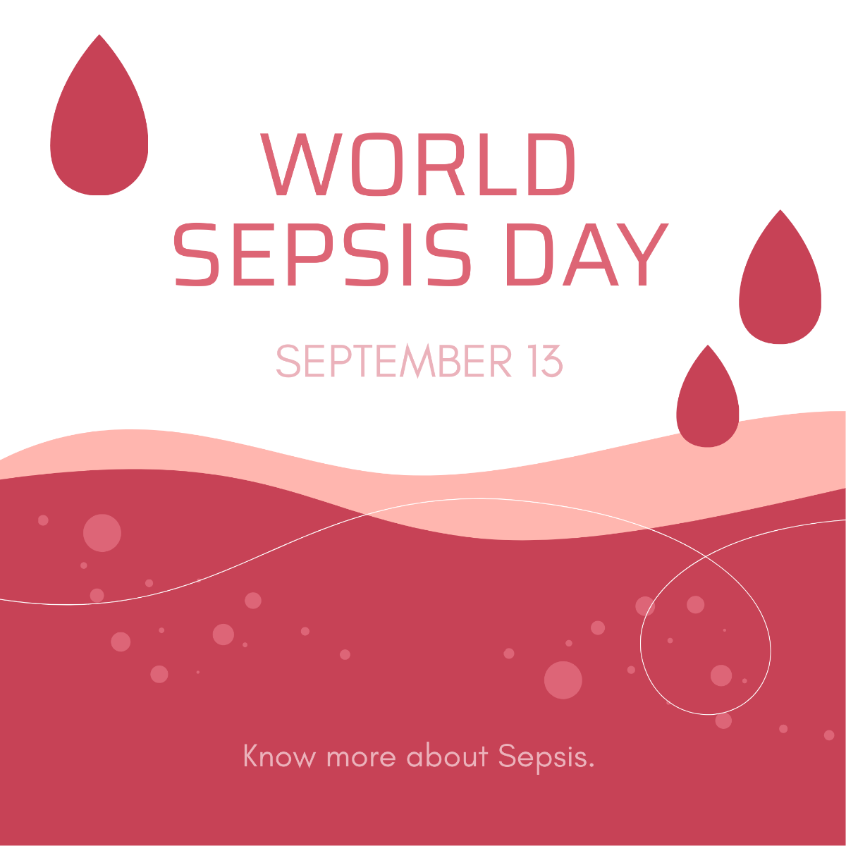 World Sepsis Day Instagram Post Template
