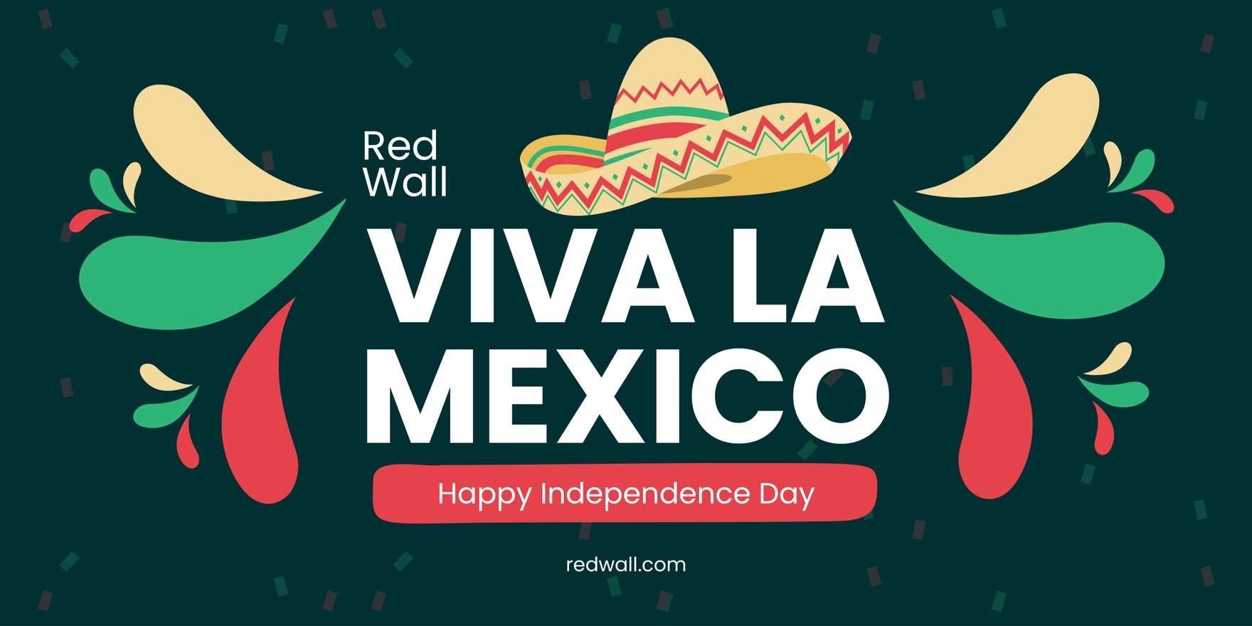 Colorful Mexican Independence Day Banner
