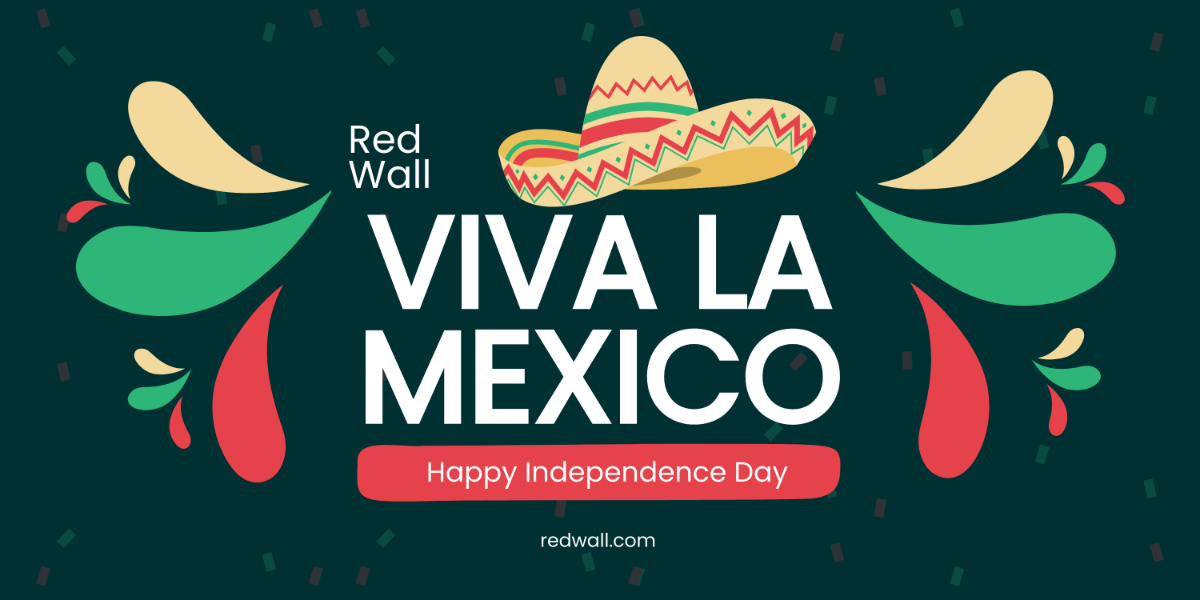 Colorful Mexican Independence Day Banner Template