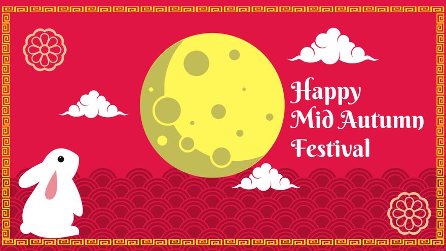 Mid-Autumn Festival Flyer Background