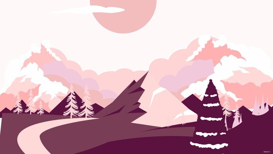 Beautiful Mountain Background - EPS, Illustrator, JPG, PNG, SVG