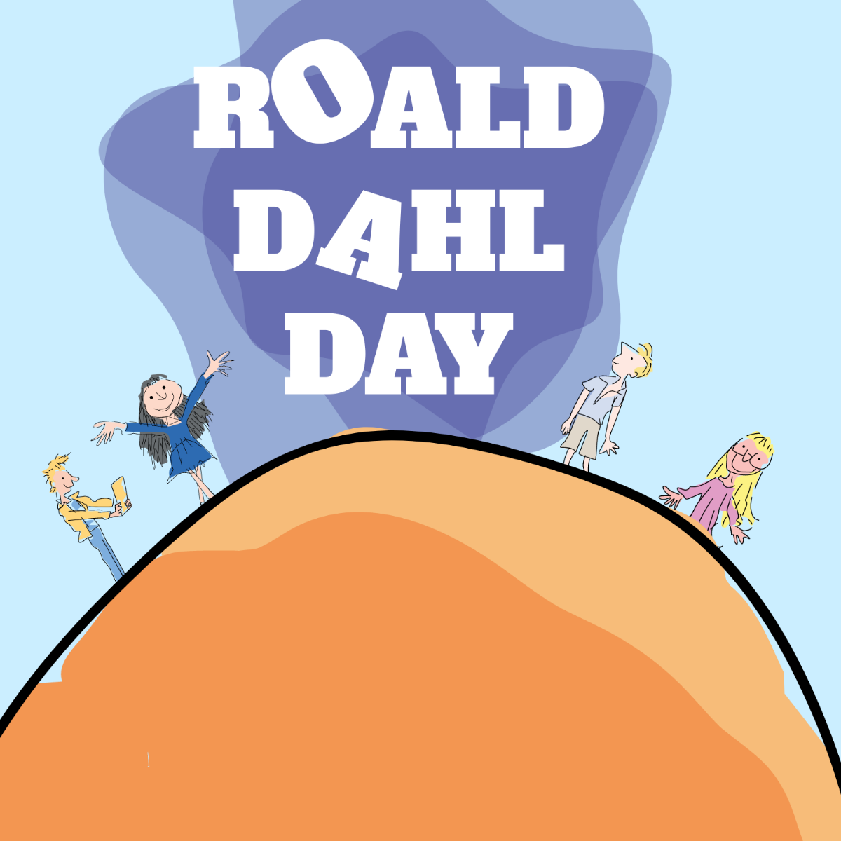 Happy Roald Dahl Day Vector Template