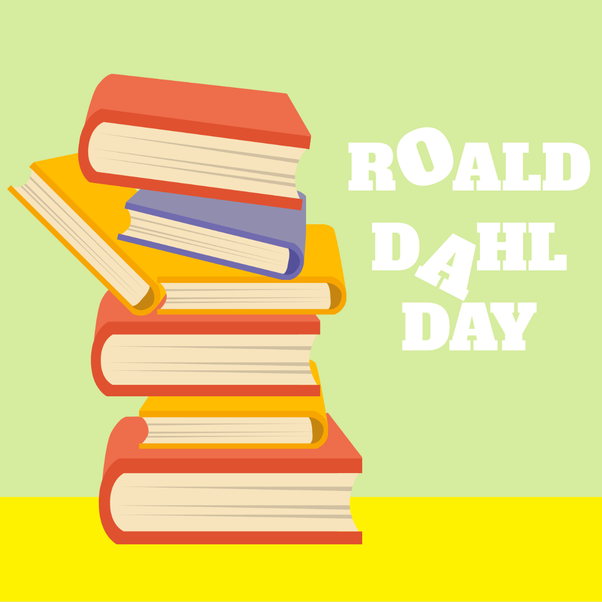 Roald Dahl Day Vector Template