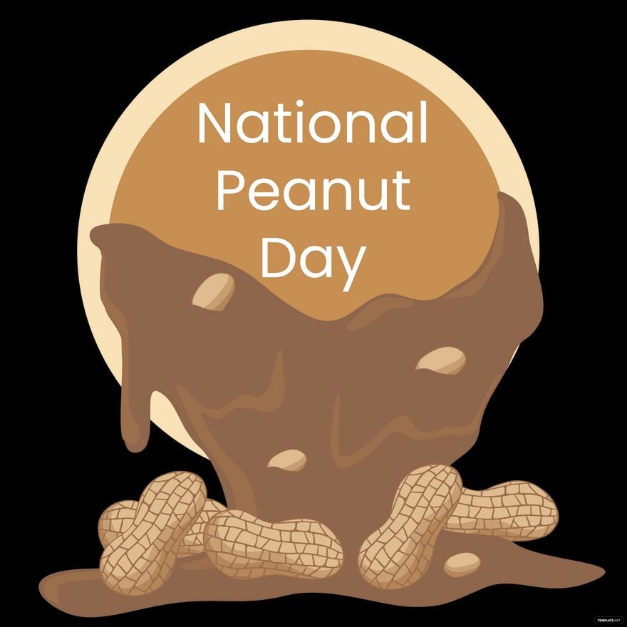 National Peanut Day Celebration Vector