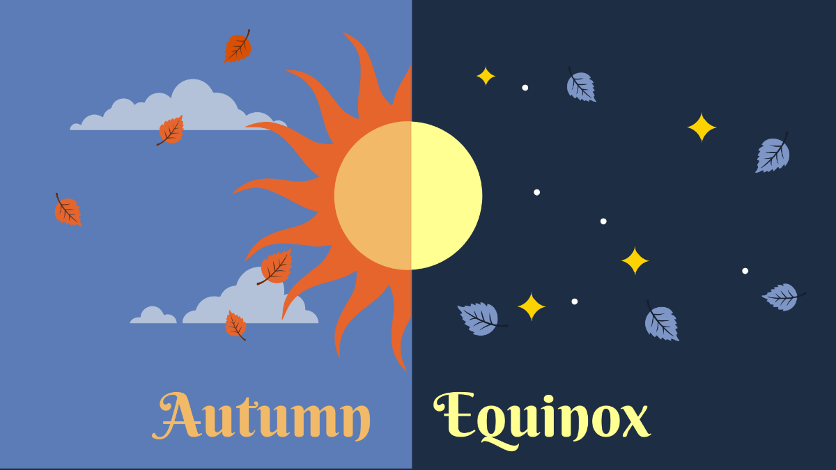 High Resolution Fall Equinox Background Template