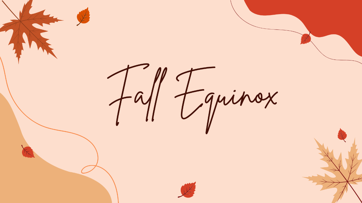 Fall Equinox Wallpaper Background Template
