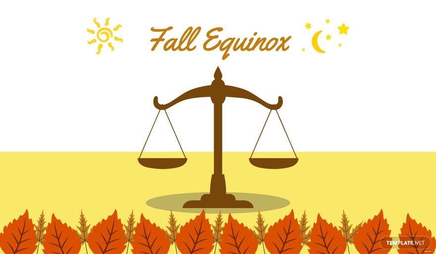 Fall Equinox Vector Background in PDF, Illustrator, PSD, EPS, SVG, JPG, PNG