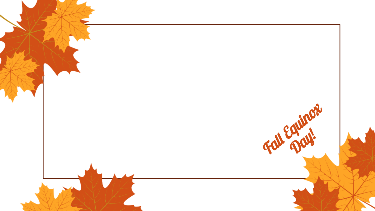 Fall Equinox Banner Background Template