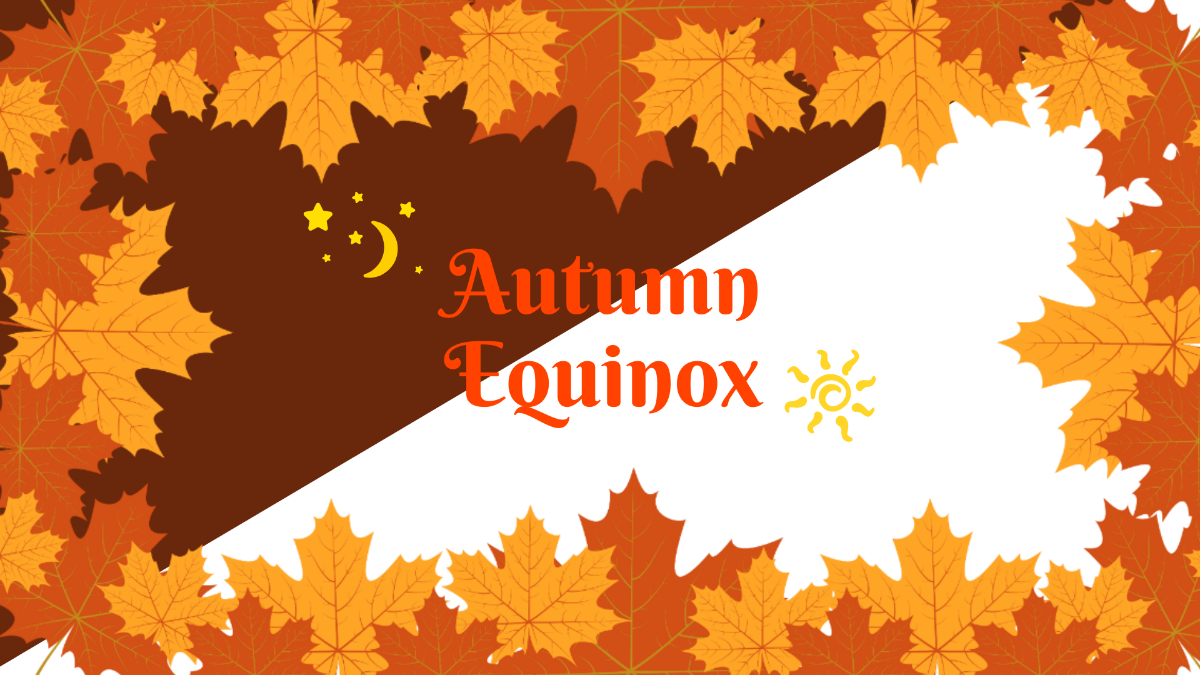 Fall Equinox Design Background Template