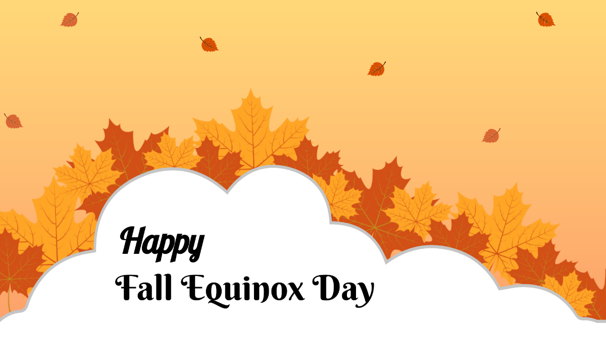 Fall Equinox Flyer Background Template