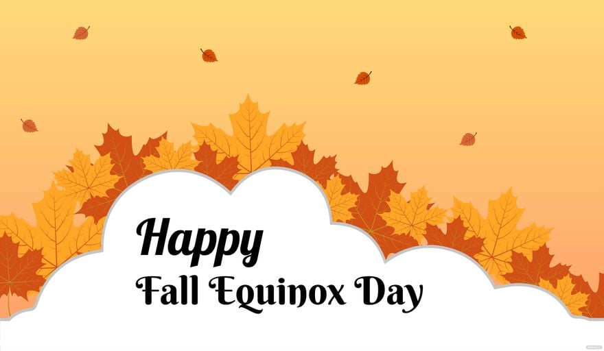 Fall Equinox Flyer Background in PDF, Illustrator, PSD, EPS, SVG, JPG, PNG