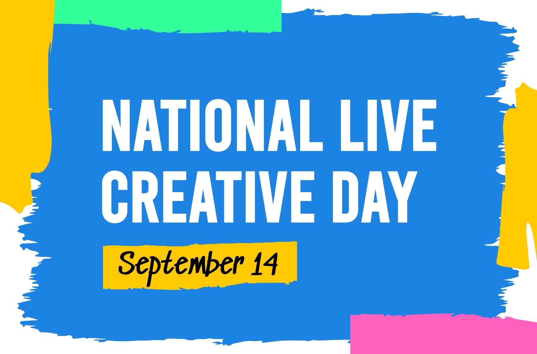 National Live Creative Day Banner