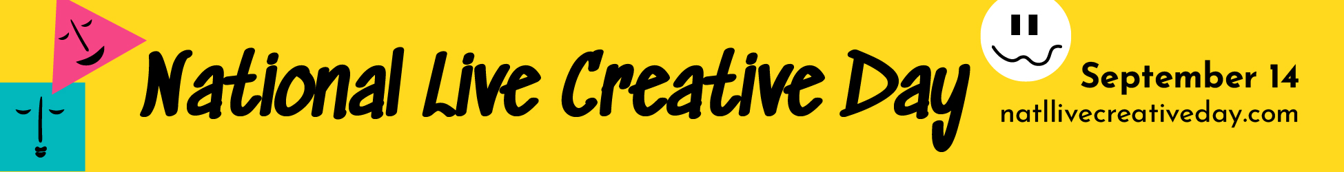 National Live Creative Day Website Banner