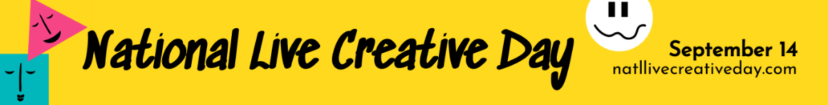 National Live Creative Day Website Banner Template