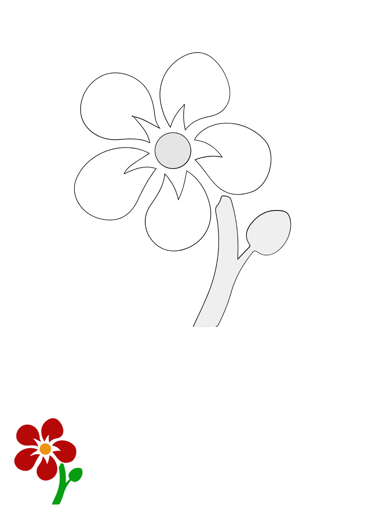 Flower Coloring Pages Template