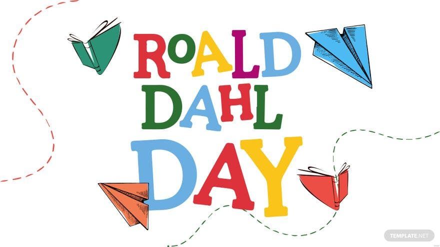 Roald Dahl Day Vector Background