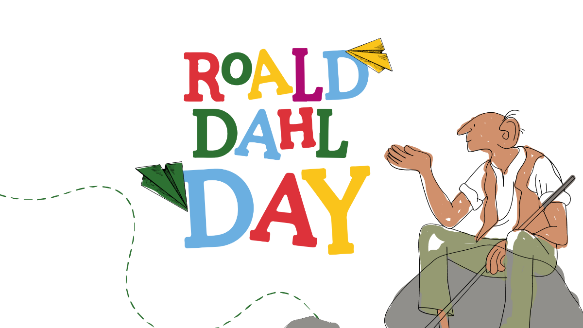 Roald Dahl Day Image Background Template