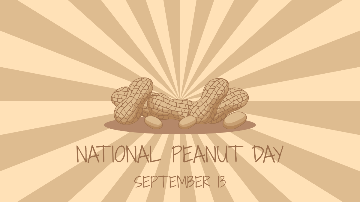 National Peanut Day Design Background