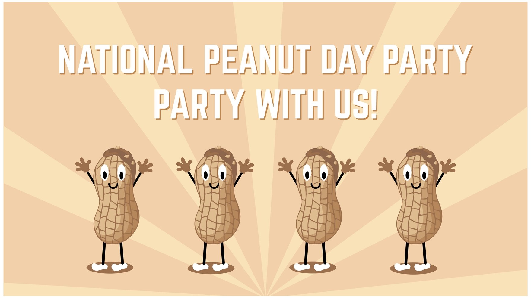 National Peanut Day Invitation Background