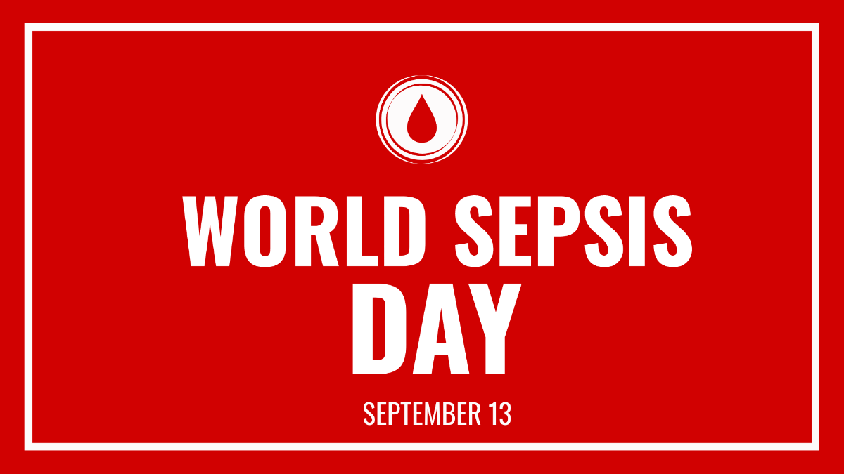 High Resolution World Sepsis Day Background Template