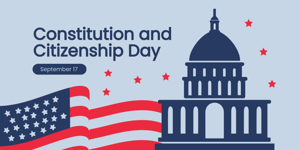 Constitution and Citizenship Day Banner Template