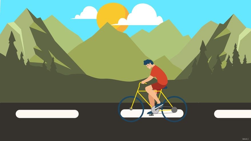 Free Mountain Bike Background in Illustrator, EPS, SVG, JPG, PNG