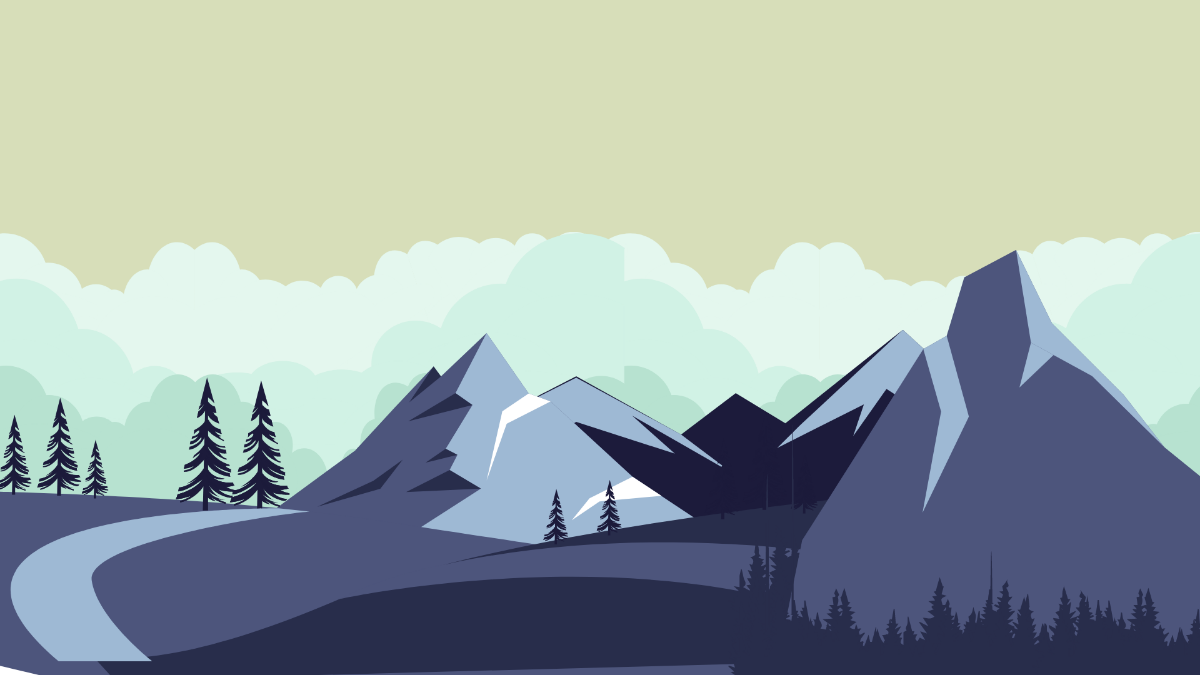 Free Mountain View Background Template