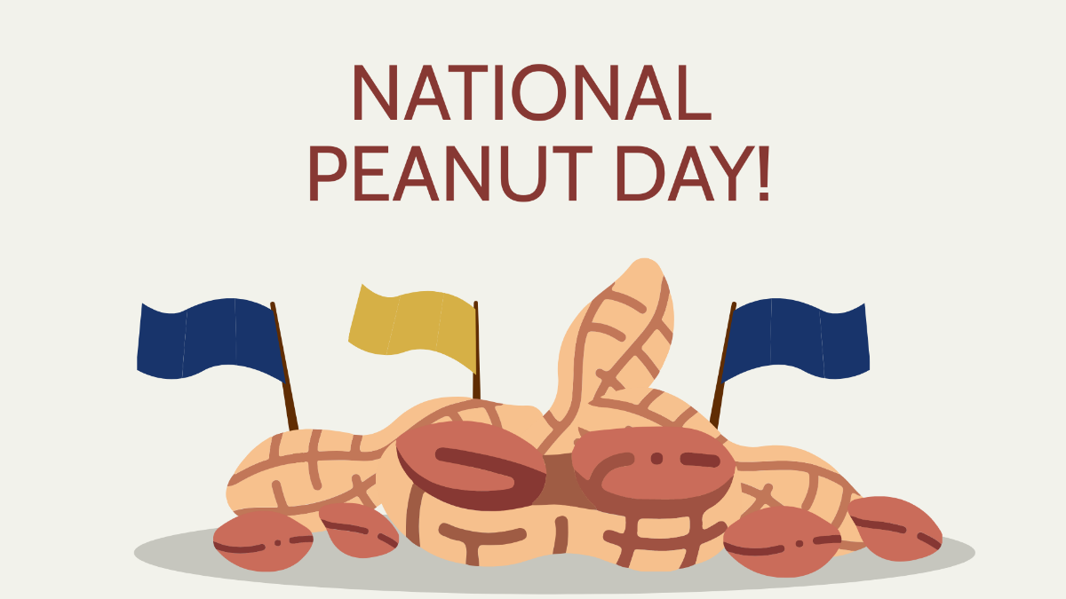 Free High Resolution National Peanut Day Background Template