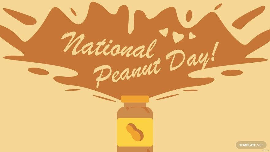 National Peanut Day Wallpaper Background