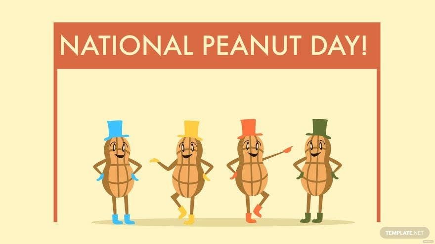 National Peanut Day Vector Background