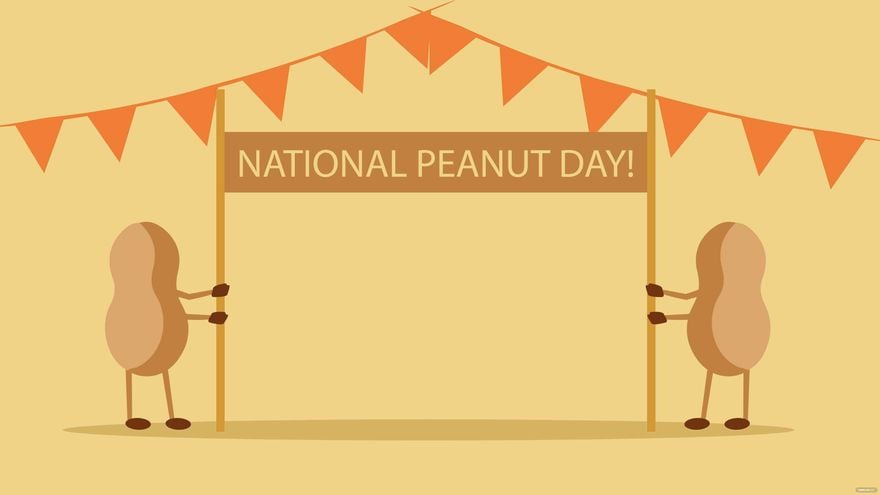 National Peanut Day Banner Background