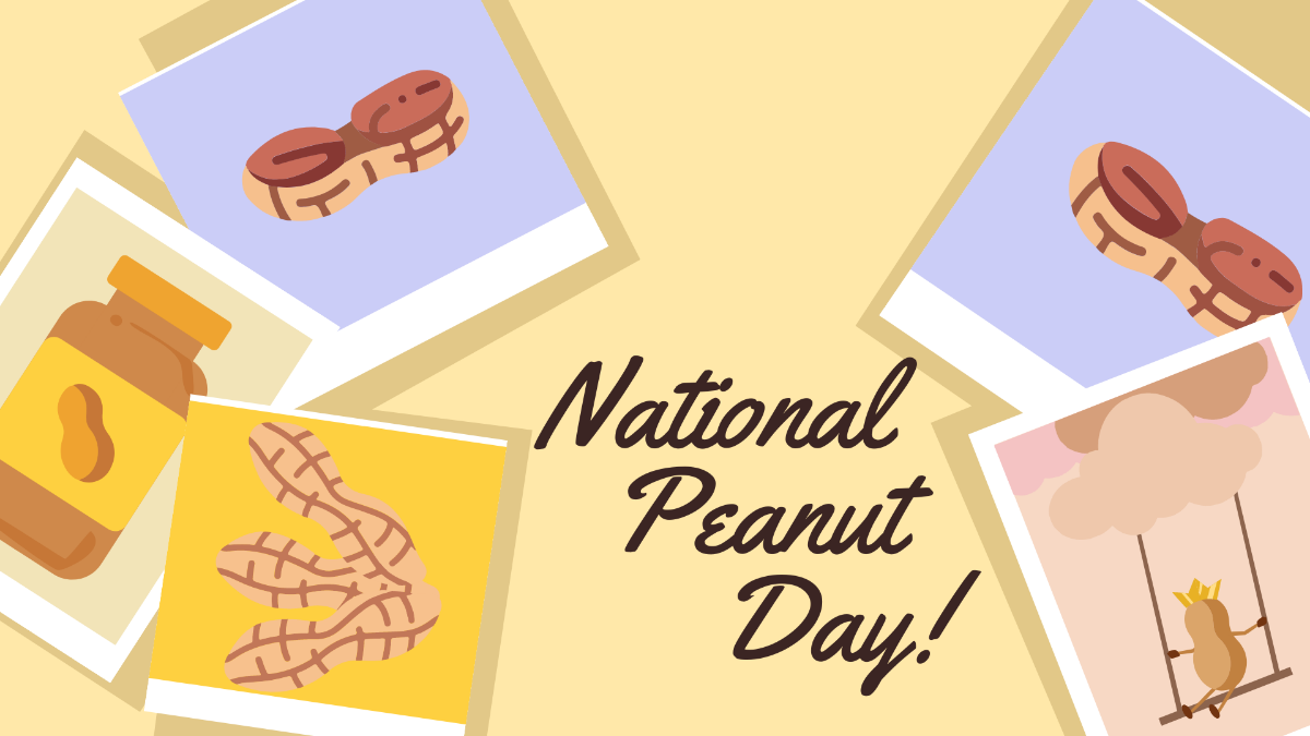 National Peanut Day Image Background Template