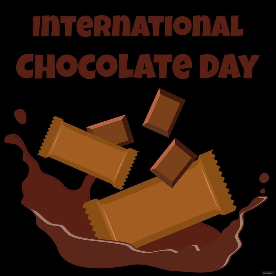 Happy International Chocolate Day Illustration