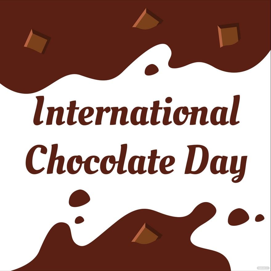 International Chocolate Day Celebration Vector